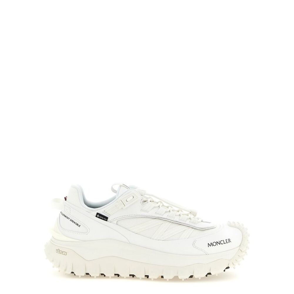 Moncler White Leather Athletic Men's Sneakers